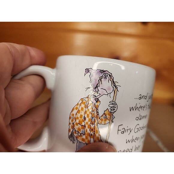 Vintage 1993 CURRENT Where's That Darn Fairy Godmother When you Need Her? Mug - Picture 5 of 10